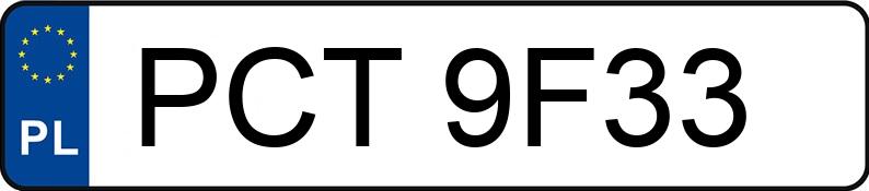 Numer rejestracyjny PCT 9F33 posiada PAVIC HTA 18 - PCT9F33