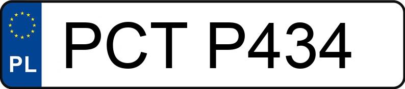 Numer rejestracyjny PCT P434 posiada VOLKSWAGEN GOLF 1,6 KAT - PCTP434 Numer rejestracyjny PCT P434 posiada VOLKSWAGEN GOLF 1,6 KAT - PCTP434