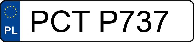 Numer rejestracyjny PCT P737 posiada DAEWOO / FSO Matiz 0.8 Kat. MR`98 Joy - PCTP737