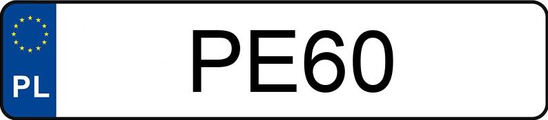 Numer rejestracyjny PE 60 posiada BMW 535 - PE60 Numer rejestracyjny PE 60 posiada BMW 535 - PE60