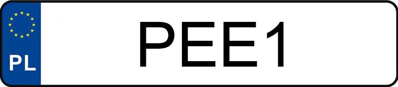Numer rejestracyjny PEE 1 posiada CADILLAC ELDORADO - PEE1
