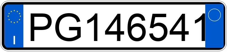 Numer rejestracyjny PG146541 posiada  