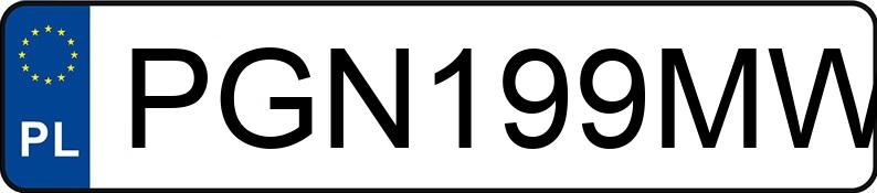 Numer rejestracyjny PGN 199MW posiada AUDI A7 - PGN199MW Numer rejestracyjny PGN 199MW posiada AUDI A7 - PGN199MW