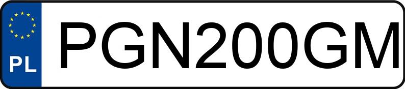 Pirat drogowy w pojeździe o numerach rejestracyjnych PGN200GM