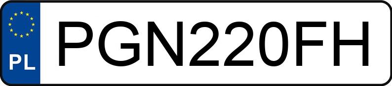 Numer rejestracyjny PGN 220FH posiada VOLVO V50 - PGN220FH