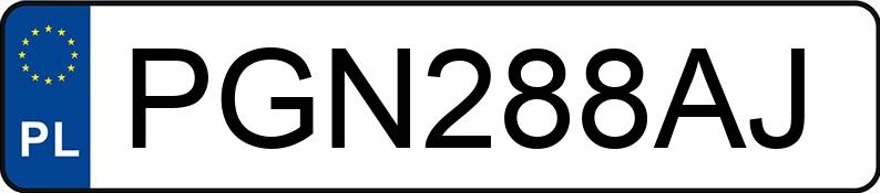 Numer rejestracyjny PGN 288AJ posiada TOYOTA YARIS 1.3 KAT - PGN288AJ