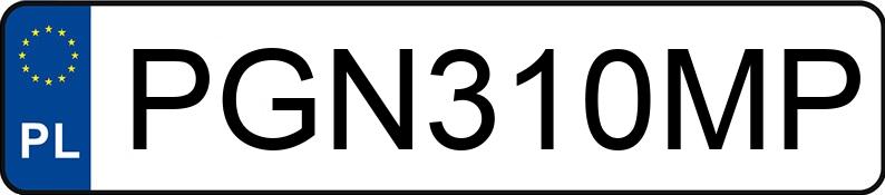 Numer rejestracyjny PGN 310MP posiada VOLKSWAGEN CRAFTER - PGN310MP Numer rejestracyjny PGN 310MP posiada VOLKSWAGEN CRAFTER - PGN310MP