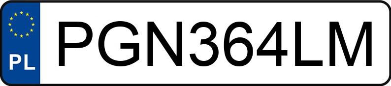 Numer rejestracyjny PGN 364LM posiada BMW 320 D - PGN364LM Numer rejestracyjny PGN 364LM posiada BMW 320 D - PGN364LM