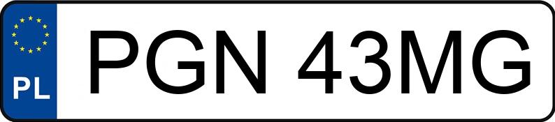 Numer rejestracyjny PGN 43MG posiada DEUTZ FAHR PREMIUM 1060 VDT - PGN43MG