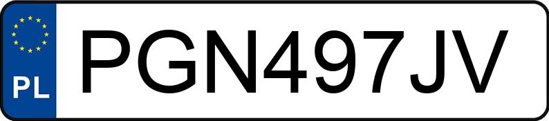 Numer rejestracyjny PGN 497JV posiada FIAT PANDA - PGN497JV