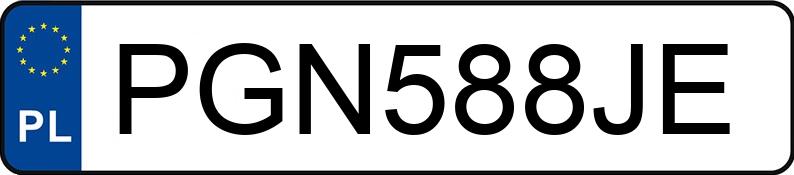 Numer rejestracyjny PGN 588JE posiada MERCEDES-BENZ E 220 CDI - PGN588JE