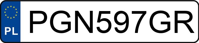 Numer rejestracyjny PGN 597GR posiada BMW 530 - PGN597GR