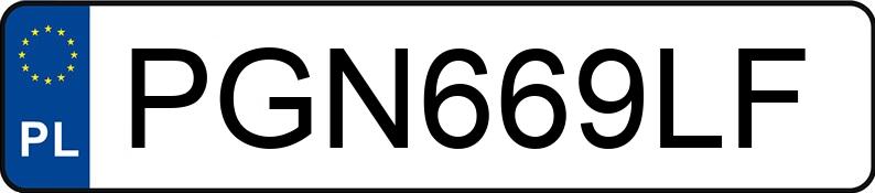 Numer rejestracyjny PGN 669LF posiada AUDI A6 - PGN669LF