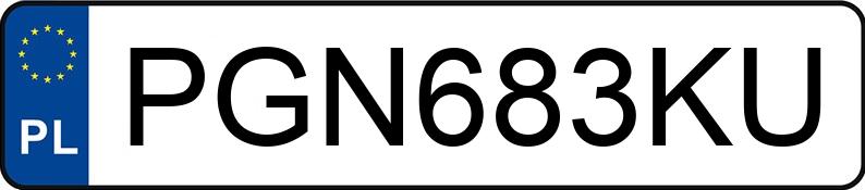 Numer rejestracyjny PGN 683KU posiada BMW 540i MR`16 E6 G30 xDrive Steptronic - PGN683KU