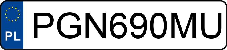 Numer rejestracyjny PGN 690MU posiada PEUGEOT 508 - PGN690MU