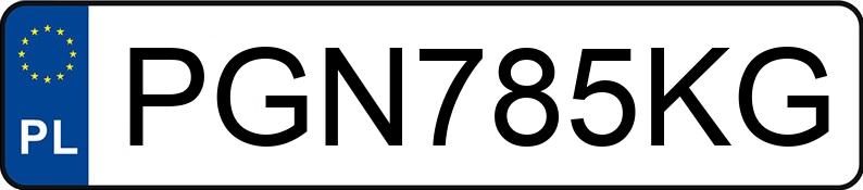 Numer rejestracyjny PGN 785KG posiada BMW 320 - PGN785KG