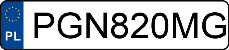 Numer rejestracyjny PGN 820MG posiada AUDI TT COUPE 1.8 T - PGN820MG