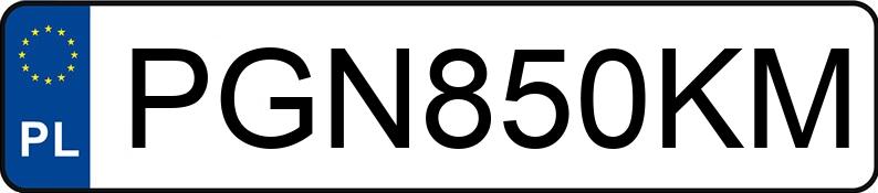 Numer rejestracyjny PGN 850KM posiada OPEL VIVARO - PGN850KM