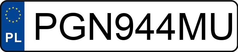 Numer rejestracyjny PGN 944MU posiada MERCEDES-BENZ E 220 CDI - PGN944MU