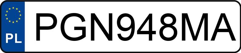 Numer rejestracyjny PGN 948MA posiada FORD FOCUS - PGN948MA