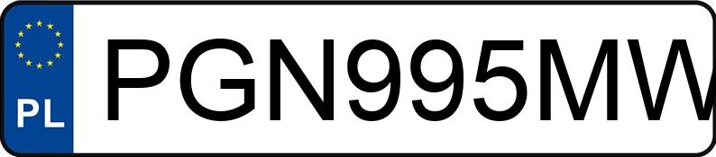 Numer rejestracyjny PGN 995MW posiada BMW 530D - PGN995MW