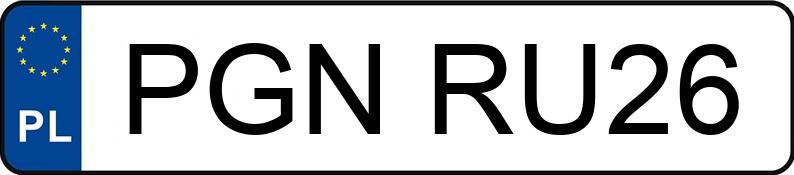 Numer rejestracyjny PGN RU26 posiada FORD FOCUS 1,8 TDDI KOMBI - PGNRU26