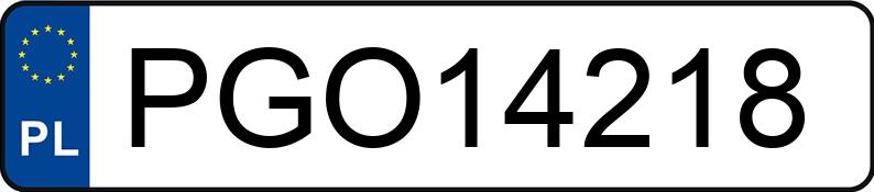 Numer rejestracyjny PGO 14218 posiada VOLKSWAGEN GOLF 1.9 TDI - PGO14218