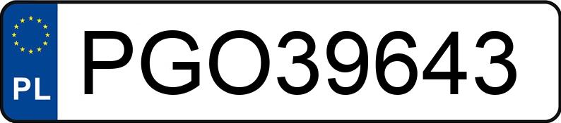 Numer rejestracyjny PGO 39643 posiada AUDI A4 LIMOUSINE - PGO39643