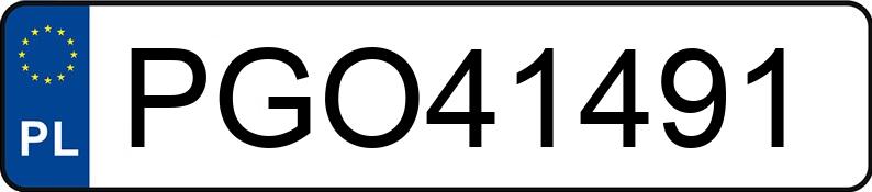 Numer rejestracyjny PGO 41491 posiada VOLKSWAGEN TOURAN - PGO41491