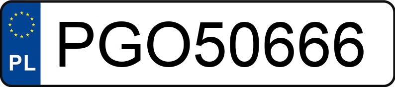 Numer rejestracyjny PGO 50666 posiada AUDI A6 LIMOUSINE - PGO50666