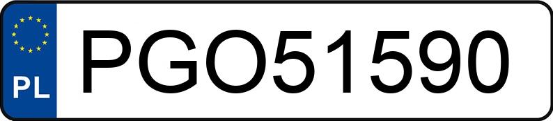 Numer rejestracyjny PGO 51590 posiada AUDI Q5 - PGO51590