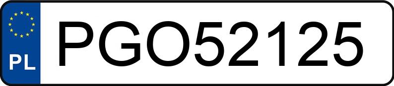 Numer rejestracyjny PGO 52125 posiada BMW 318 - PGO52125