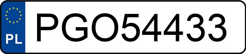 Numer rejestracyjny PGO 54433 posiada MITSUBISHI COLT - PGO54433