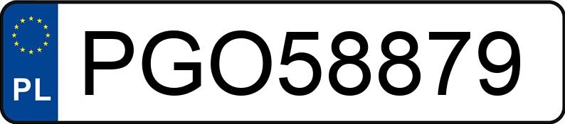 Numer rejestracyjny PGO 58879 posiada AUDI Q3 SPORTBACK - PGO58879