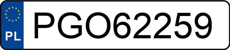 Numer rejestracyjny PGO 62259 posiada VOLVO V40 - PGO62259 Numer rejestracyjny PGO 62259 posiada VOLVO V40 - PGO62259