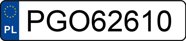 Numer rejestracyjny PGO 62610 posiada FORD GALAXY - PGO62610