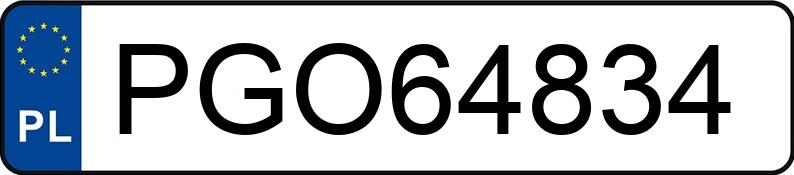 Numer rejestracyjny PGO 64834 posiada RENAULT MEGANE - PGO64834