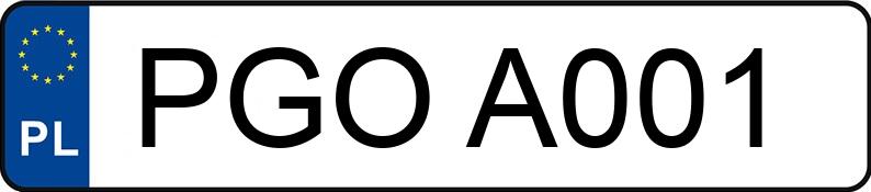 Numer rejestracyjny PGO A001 posiada FIAT BRAVA - PGOA001 Numer rejestracyjny PGO A001 posiada FIAT BRAVA - PGOA001