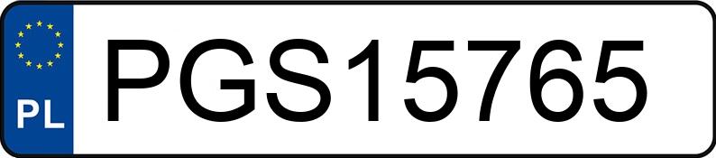 Numer rejestracyjny PGS 15765 posiada VOLKSWAGEN PASSAT - PGS15765