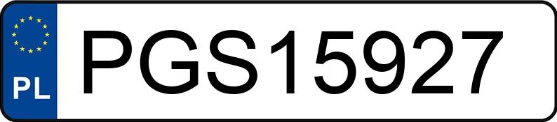 Numer rejestracyjny PGS 15927 posiada SEAT LEON - PGS15927