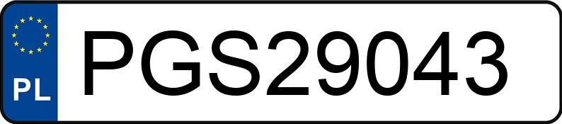 Numer rejestracyjny PGS 29043 posiada MAN TGL - PGS29043