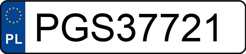 Numer rejestracyjny PGS 37721 posiada VOLKSWAGEN GOLF - PGS37721