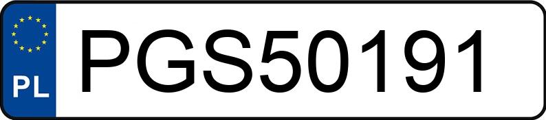 Numer rejestracyjny PGS 50191 posiada BMW 318 - PGS50191