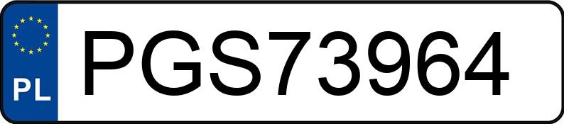 Numer rejestracyjny PGS 73964 posiada VOLKSWAGEN GOLF - PGS73964