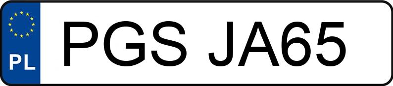 Numer rejestracyjny PGS JA65 posiada RENAULT CLIO 1.9 DTI - PGSJA65