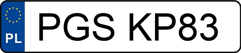 Numer rejestracyjny PGS KP83 posiada BMW 318 I - PGSKP83