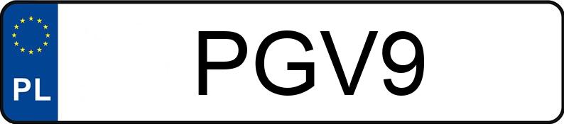 Numer rejestracyjny PGV 9 posiada DODGE CHARGER - PGV9 Numer rejestracyjny PGV 9 posiada DODGE CHARGER - PGV9
