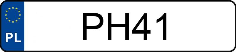 Numer rejestracyjny PH 41 posiada DODGE CORONET - PH41