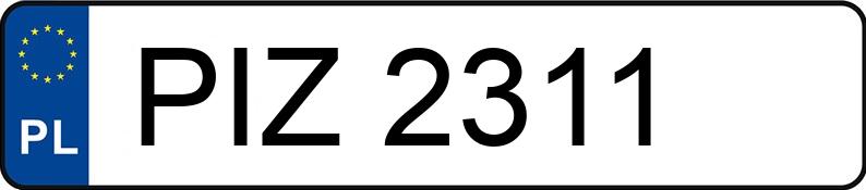 Numer rejestracyjny PIZ 2311 posiada AUTOSAN D-732 5.5t D732/4.2 - PIZ2311