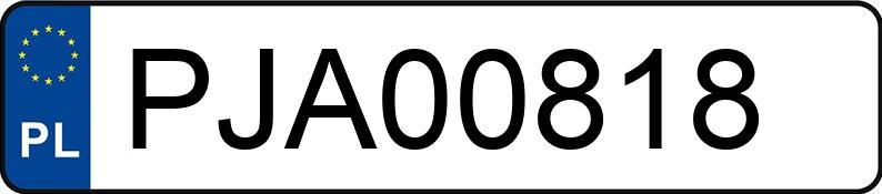 Numer rejestracyjny PJA 00818 posiada AUDI A4 - PJA00818